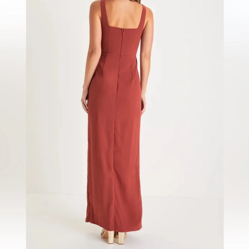 Lulu’s Terracotta Formal Gown - Picture 2 of 3